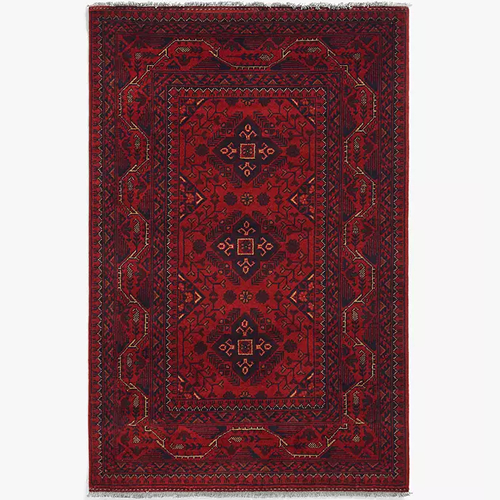 Gooch Luxury Hand Knotted Khal Mohammadi Rug, Red, L95 x W145 cm, Red