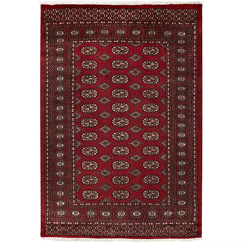 Gooch Luxury Hand Knotted Pakistan Bokhara Handmade Rug, Red, L244 x W155cm, Red