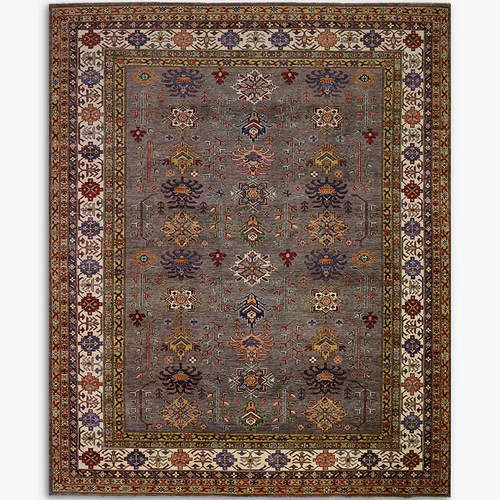 Gooch Oriental Kazak Supreme Rug, Grey/Multi, L300 x W247 cm