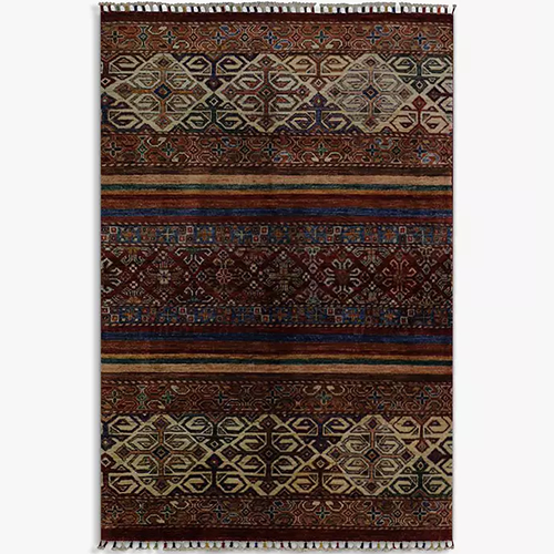 Gooch Oriental Khurjeen Rug, Multi, L148 x W100 cm, Rust