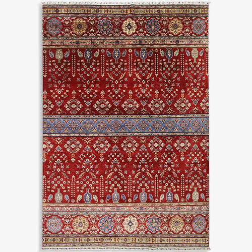 Gooch Oriental Khurjeen Rug, Multi, L290 x W201 cm, Red