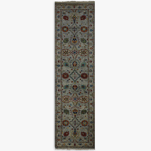 Gooch Oriental Sultani Runner, Grey / Multi, L296 x W81 cm