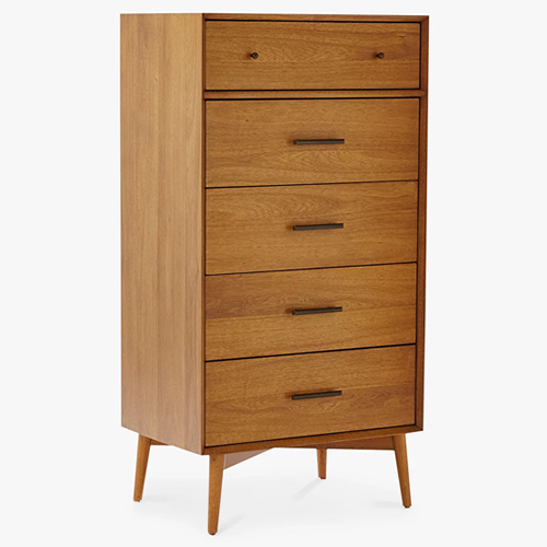 . west elm Mid-Century 5 Drawer Chest, Acorn