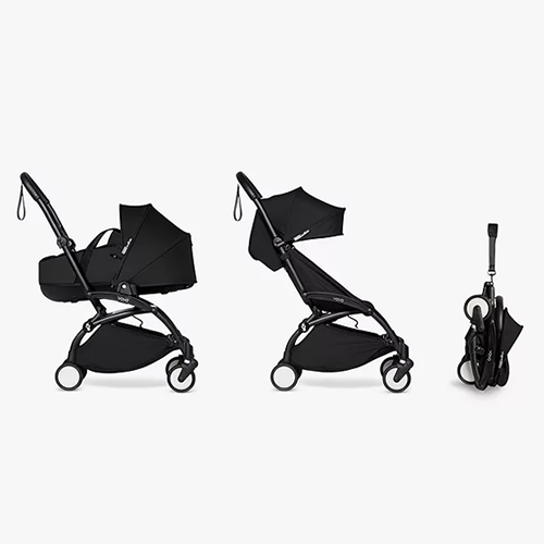 BABYZEN YOYO Stroller and Bassinet bundle, Black