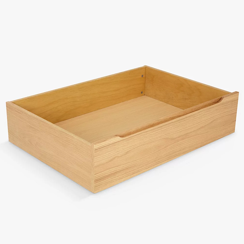 . Bow Underbed Storage Drawers, Set of 2, Oak