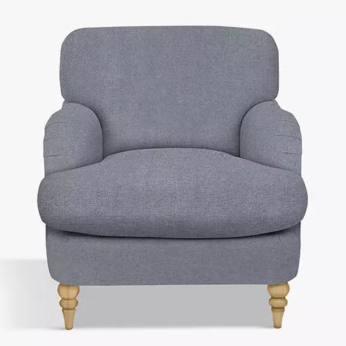 . Harrogate High Back Armchair, Light Leg, Erin Grey