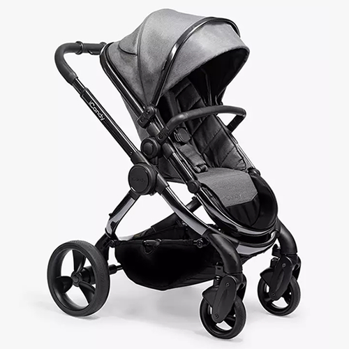 iCandy Peach Phantom Pushchair and Carrycot, Dark Grey Twill