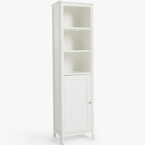 . Narrow and Tall Portsman Tallboy Bathroom Storage Cabinet, White